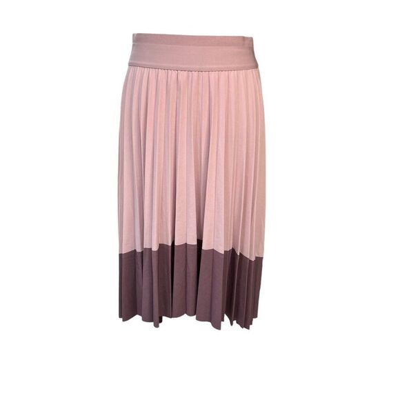 Athleta Swing Forward Pleated Hi-Low Skirt Smoked Mauve Size Small - Picture 3 of 8